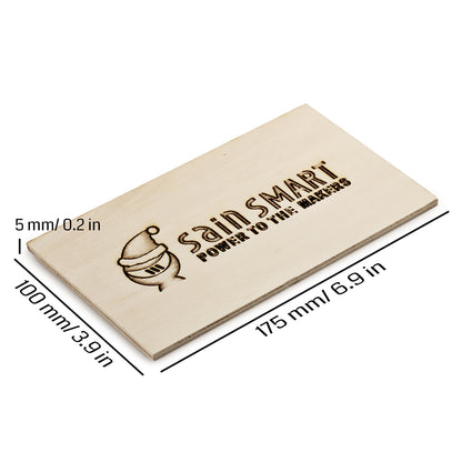 [Discontinued] Genmitsu CNC Material Premium Plywood | 175 x 100 x 5mm | 8PCS