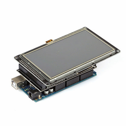 [Discontinued] SainSmart MEGA2560+4.3" LCD Touch Panel SD Card Slot + Shield Kit For Arduino