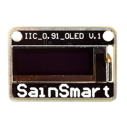 [Discontinued] SainSmart 0.91" I2C IIC Serial 128X32 White OLED for Arduino UNO MEGA2560