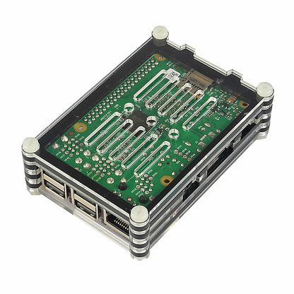 [Discontinued] Raspberry Pi 3 -QUAD Core Black Rainbow Case SD Heatsink HDMI Complete Kit  (2016 Model)