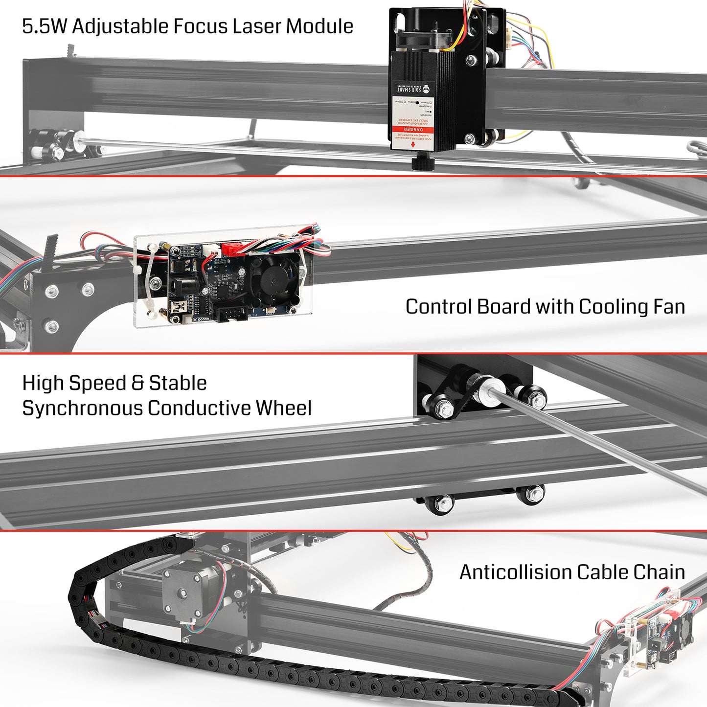 [Discontinued] [Open Box]  Genmitsu LE5040 CNC Laser Engraver Machine