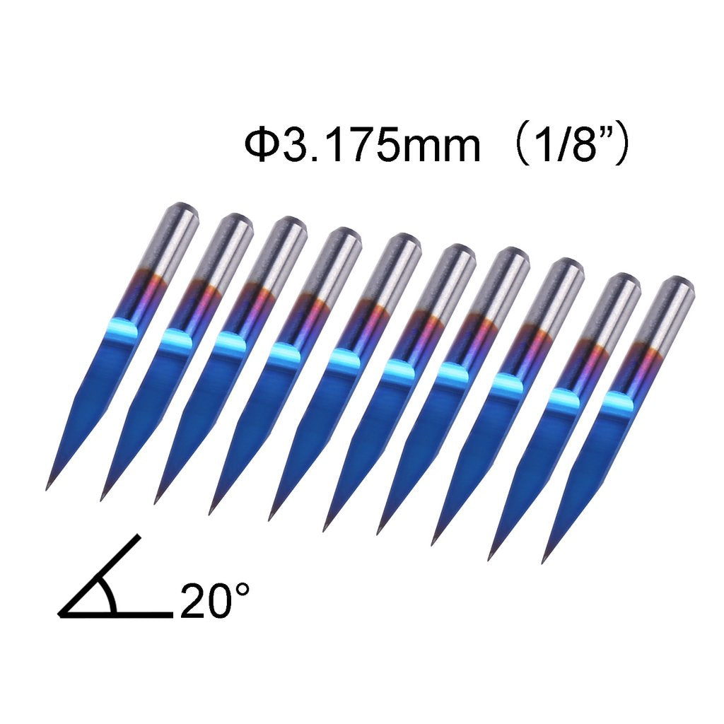 Value Bundle Kit, 0.8-3.175mm, 1-2 Flue, V15/V20/V30, 60Pcs or 80Pcs