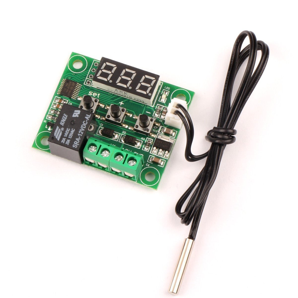 [Discontinued] '-50-110°C Digital Thermostat Temperature Control Switch 12V & Sensor, W1209