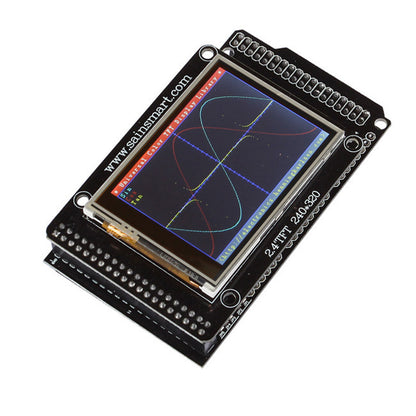 [Discontinued] SainSmart 2.4" TFT LCD Touch Panel SD Card Slot+Shield for Arduino MEGA2560