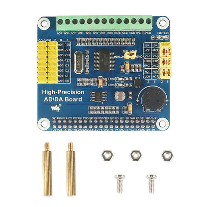 [Discontinued] SainSmart Raspberry Pi AD/DA Expansion Sheild Board for Adding High-Precision AD/DA Functions to Raspberry Pi Onboard ADS1256 DAC8552 Sensor Interface