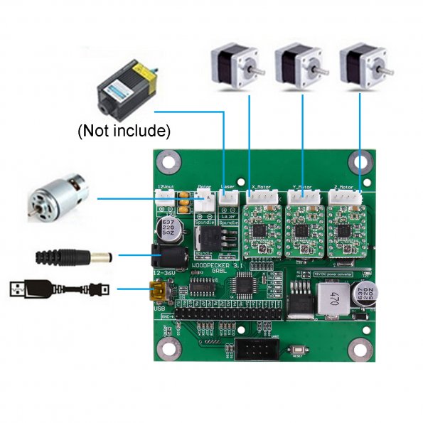 [Discontinued] SainSmart Genmitsu CNC Router 3018 DIY Kit