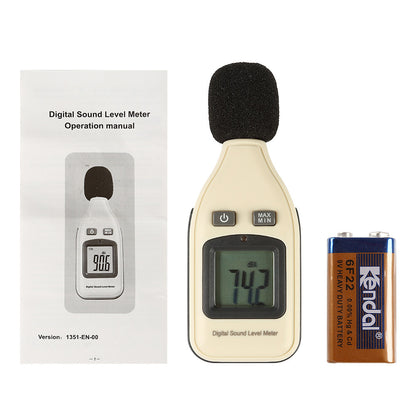 [Discontinued] SainSmart LCD Digital Mini 30-130dB Sound Noise Level Meter Decibel Pressure Tester