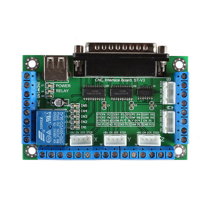 [Discontinued] CNC 4-Axis kit 5 with TB6600 Motor Driver, Parallel Interface Breakout Board, Nema23 Stepper Motor and 24V Power Supply