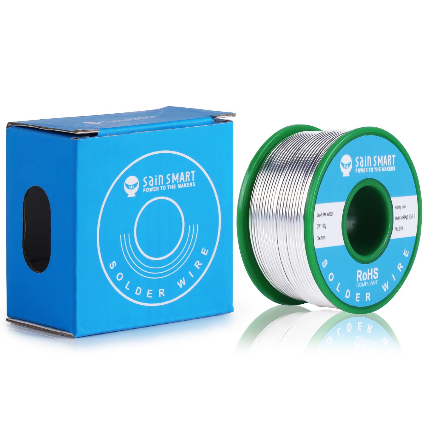 SainSmart Lead Free Solder Wire | 1mm 100g | Sn99 Cu0.7 Ag0.3