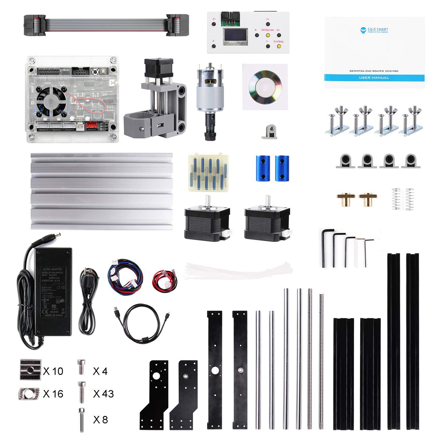 Genmitsu CNC Router 3018-PRO 5.5W Laser Bundle Kit