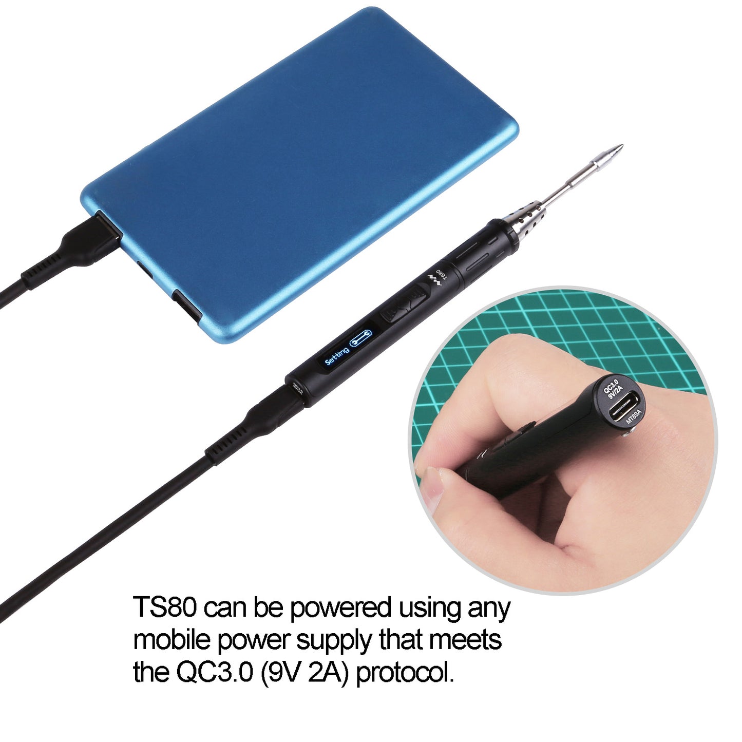 ToolPAC TS80 Smart Soldering Iron, USB Type-C Power