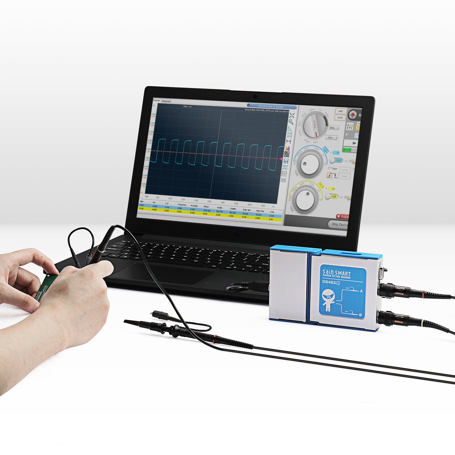 SainSmart DS482i 2 Channels Virtual PC/Mobile Oscilloscope