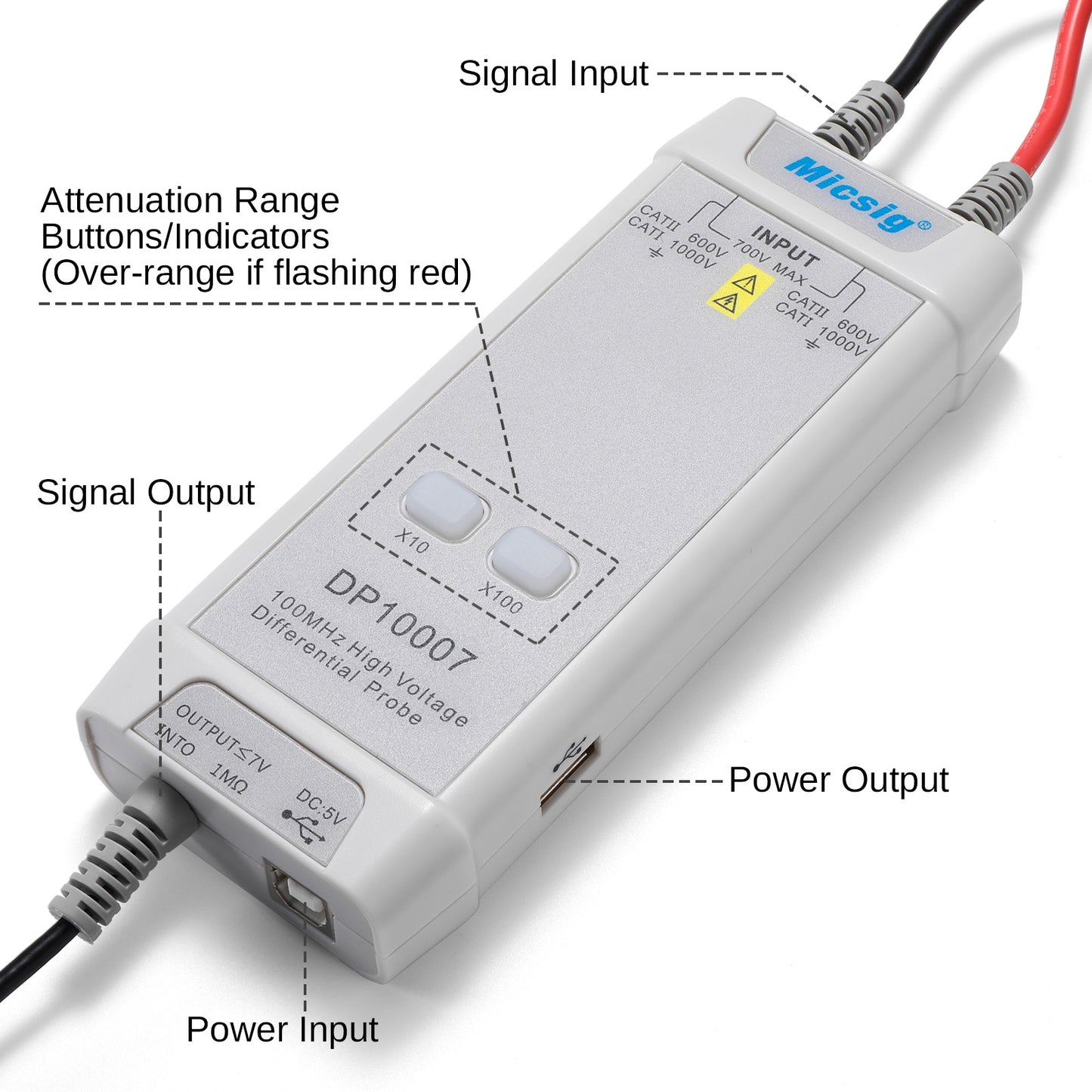 Micsig DP10007 High Voltage Differential Probe Kit