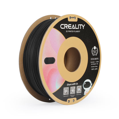 Creality CR-PLA Matte Texture 1.75mm PLA 3D Printing Filament 1kg, Matte Black