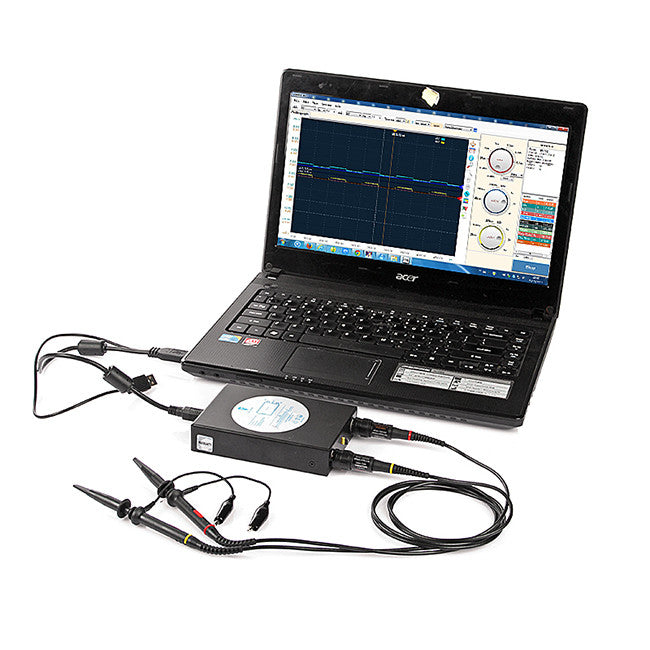 DDS140 PC-Based USB Oscilloscope 40MHz Bandwidth 200MS/s Black