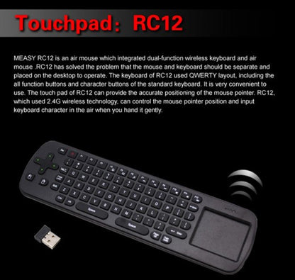 [Discontinued] MK802 II 3rd Generation Android 4.0.4 Mini PC +RC12 Wireless Mini 2.4GHz Air Mouse Keyboard With Touch Pad