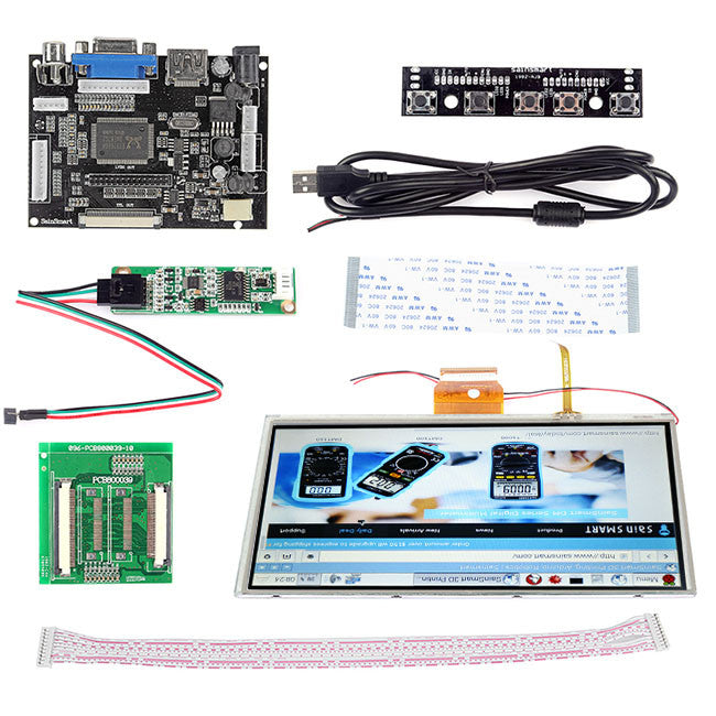 9" LCD Touch Screen + HDMI/VGA Driver Board for Raspberry Pi