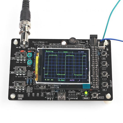 [Discontinued] SainSmart DSO138 2.4" TFT Digital Oscilloscope Kit DIY parts 1Msps +Probe