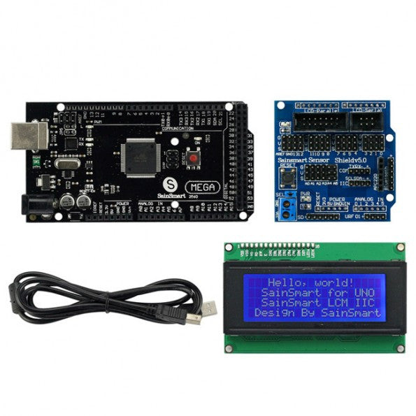 [Discontinued] SainSmart 2560 R3+ Sensor V5 + LCD2004 For Arduino UNO MEGA R3 Mega2560 Duemilanove Nano Robot