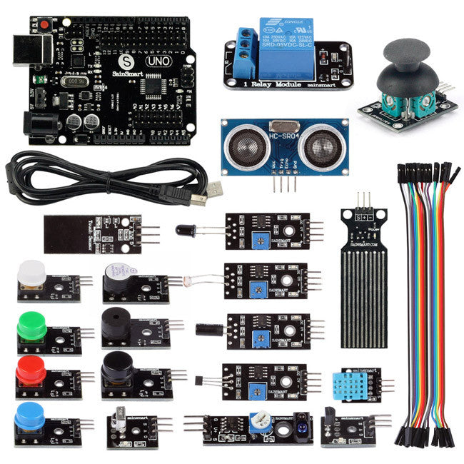 [Discontinued] 21 in 1 SainSmart UNO R3 Sensor Modules Kit for Arduino