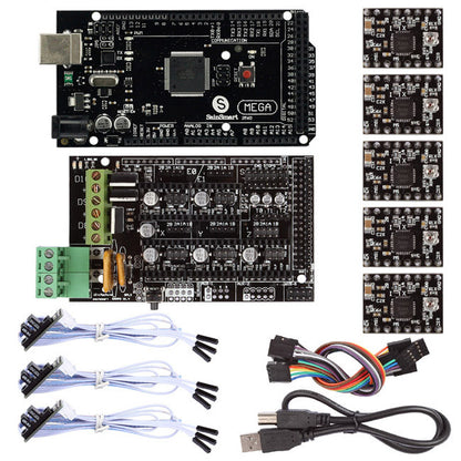 [Discontinued] SainSmart RAMPS 1.4+Mega 2560 R3+A4988+Opto Endstop Switch 3D Printer Kit