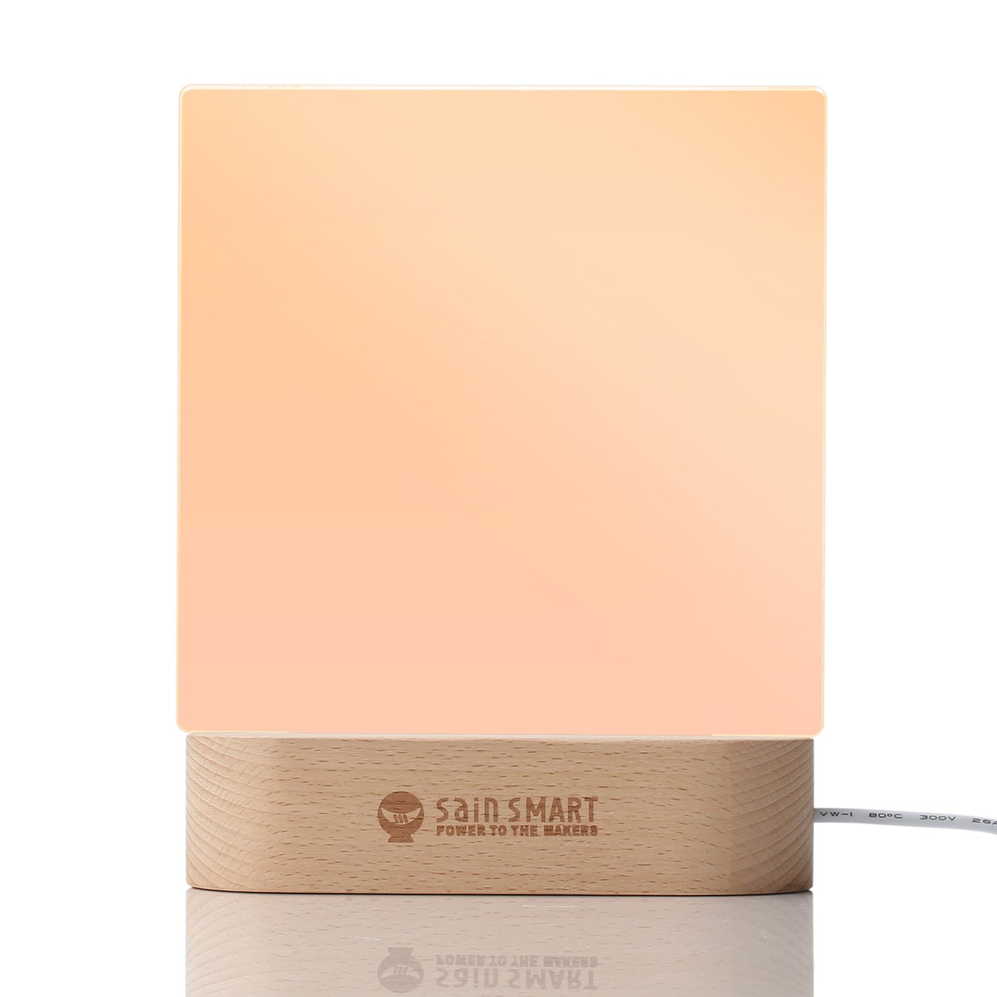 Colorful LED Table Lamp with Engravable Acrylic Plate, SainSmart 10th Anniversary Edition