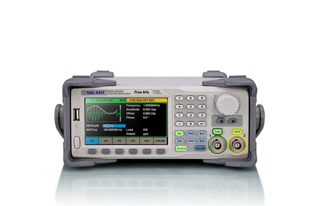 [Discontinued] Siglent Technologies SDG2042X Arbitrary Waveform Function-Generators, 40 MHz, Grey