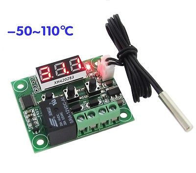 [Discontinued] '-50-110°C Digital Thermostat Temperature Control Switch 12V & Sensor, W1209