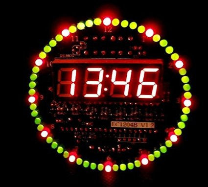 Rotating LED Electronic Digital Clock DIY Kit