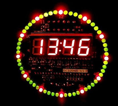 Rotating LED Electronic Digital Clock DIY Kit