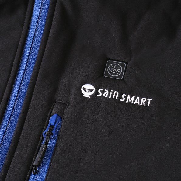 [Discontinued] SainSmart x ORORO Men's Heated Jacket with Detachable Hood and Battery Pack