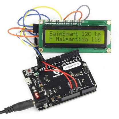 [Discontinued] Sainsmart Leonardo R3 ATMEGA32U4 + IIC LCD 1602 Screen Kit For Arduino