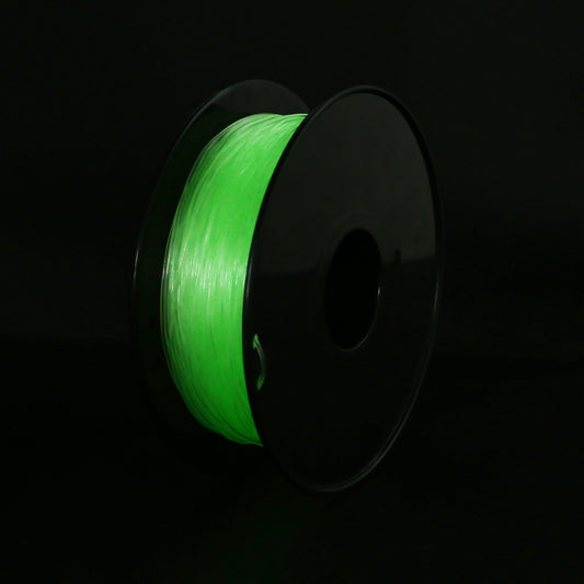 Glow-in-the-dark, Luminous Green, Flexible TPU Filament 1.75mm 1kg/2.2lb