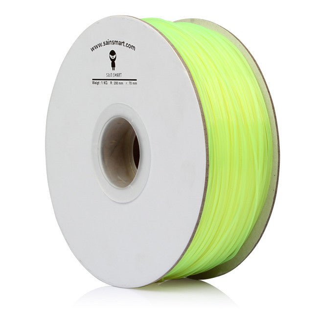 [Discontinued] Yellow, Fluorescein PLA Filament 1.75mm 1kg/2.2lb