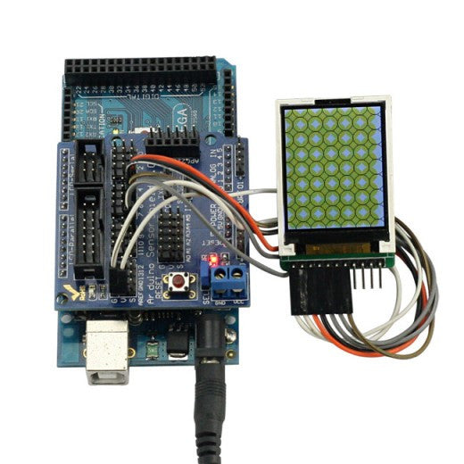 [Discontinued] Sainsmart Mega2560 +1.8''LCD Display +Sensor Shield V5 Module For Arduino Robot