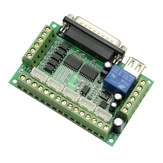 [Discontinued] 5-Axis Breakout Board for Stepper Motor Driver for CNC Mill