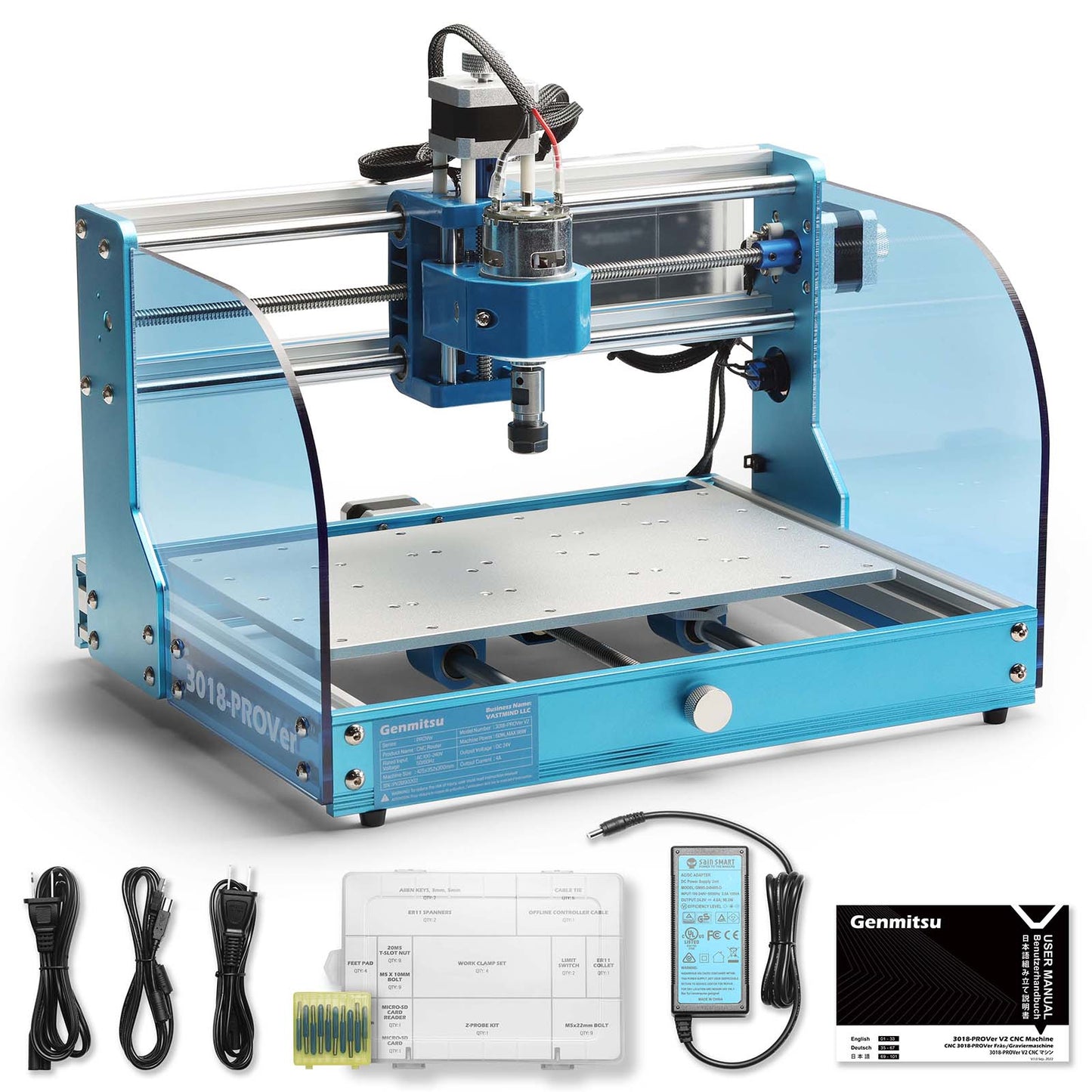 [Open Box] Genmitsu 3018-PROVer V2 Upgraded Semi Assembled CNC Router Kit