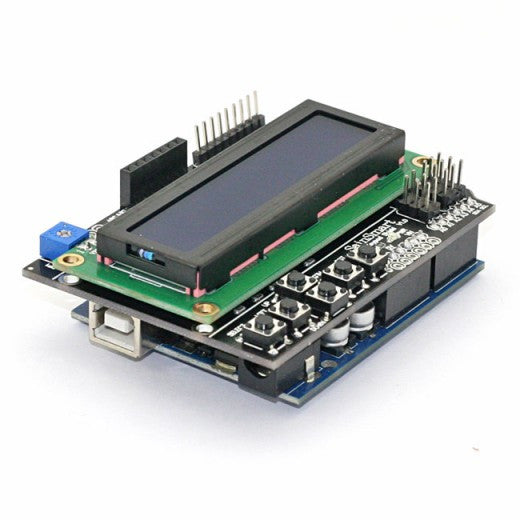 [Discontinued] UNO + 1602 LCD Keypad Shield V3