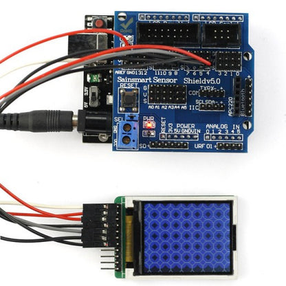 [Discontinued] Sainsmart UNO R3+1.8''LCD Display +Sensor Shield V5 Module For Arduino Robot AVR