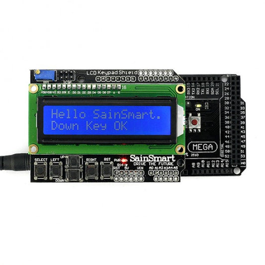 [Discontinued]SainSmart Mega2560 R3+1602 LCD Keypad Shield Kit For ATMEL ATMEGA8U2 AVR