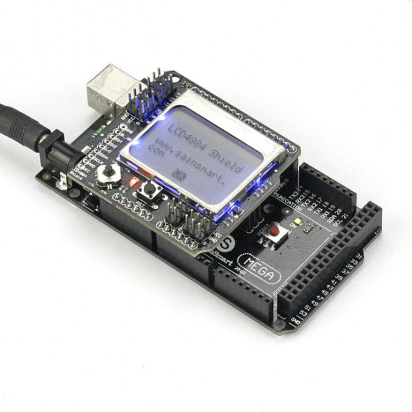 [Discontinued] SainSmart Mega2560 R3+LCD 4884 Shield For Arduino AVR ATMEGA ATMEL ATMEGA2560 MCU