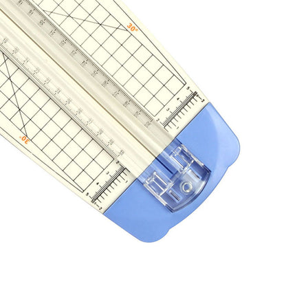 [Discontinued] Jielisi A4 guillotine Paper Cutter Trimmer White-Blue