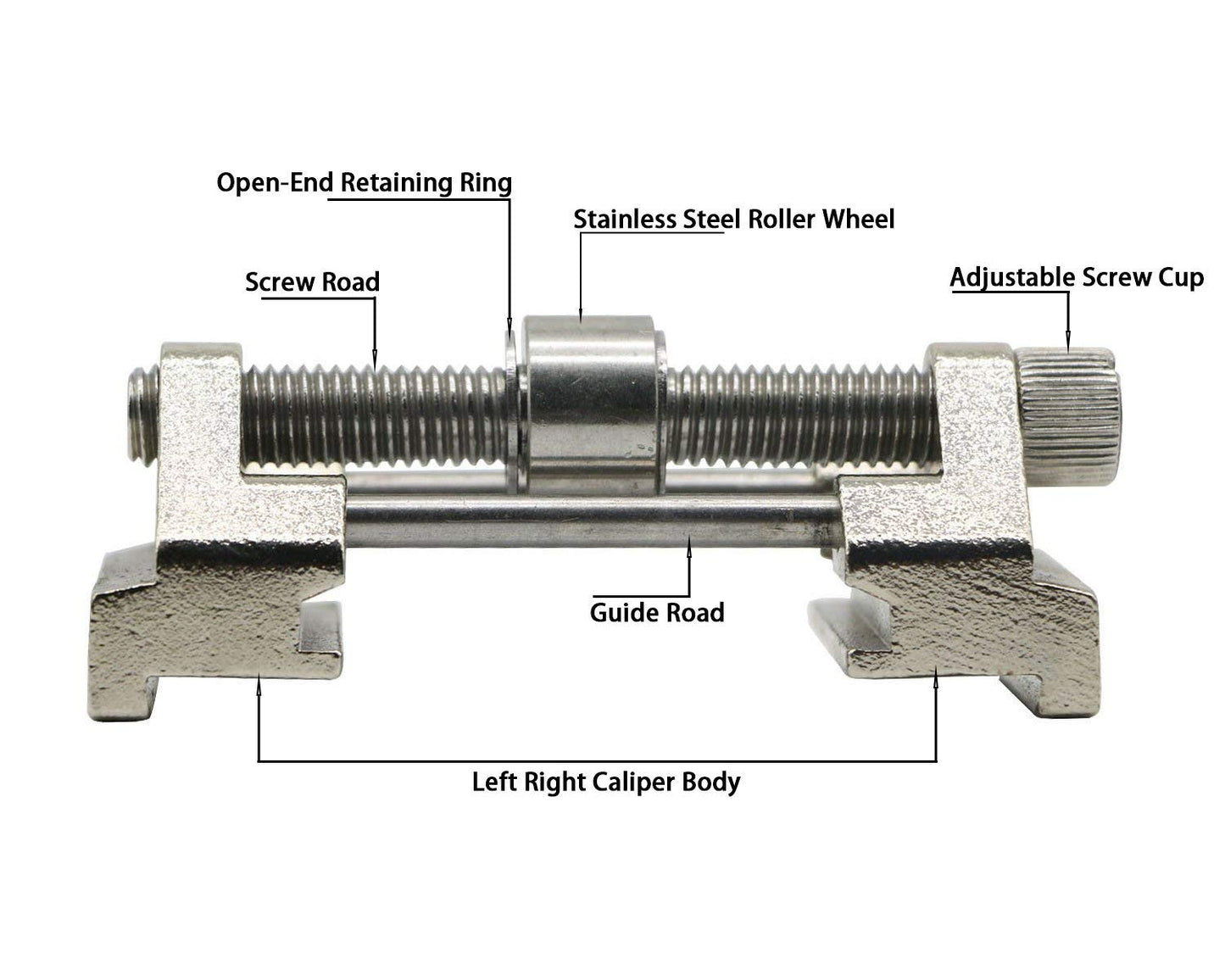 [Discontinued] Stainless Steel Side Clamping Fixed Angle Honing Guide