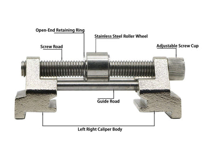 [Discontinued] Stainless Steel Side Clamping Fixed Angle Honing Guide