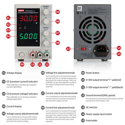 [Discontinued] UNI-T UTP3315TFL-II DC Power Supply