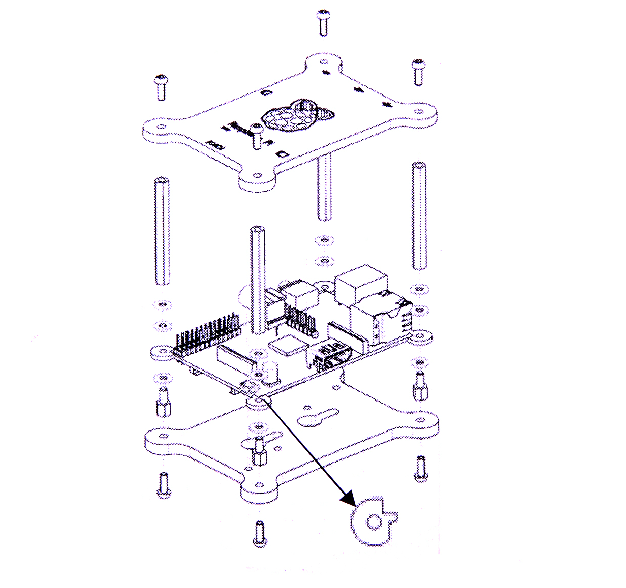 [Discontinued] Case for X100 Function Expansion Board for Raspberry Pi B