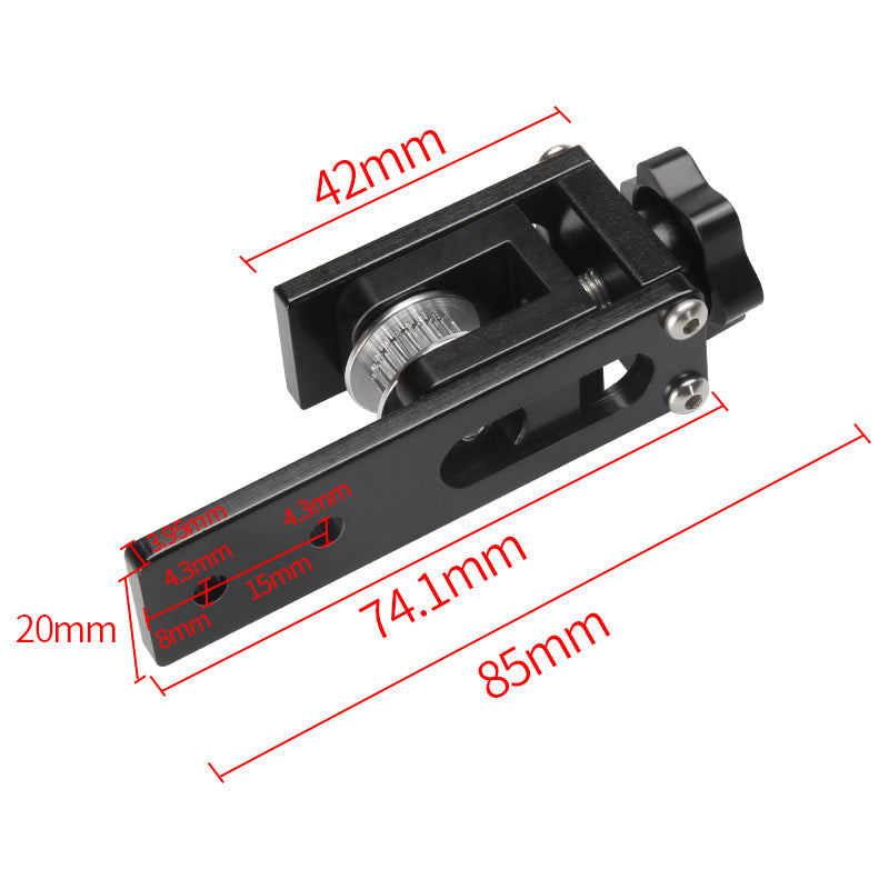 Assembled X-axis Synchronous Belt Tensioner for 3D Printer