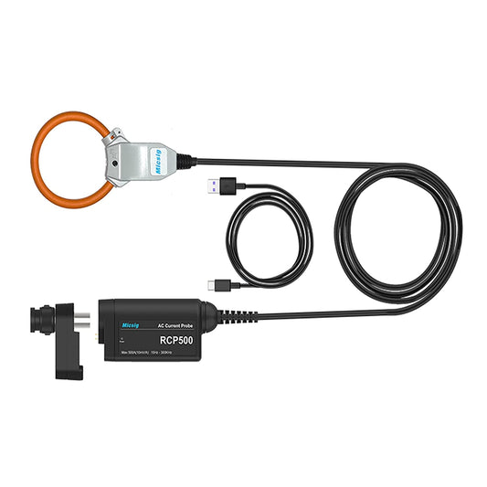 Micsig RCP500 Rogowski AC Current Probe, 300KHz, with Standard BNC Interface