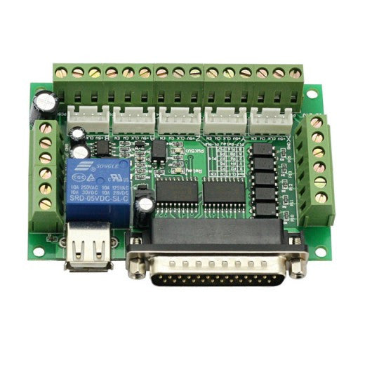 [Discontinued] 5-Axis Breakout Board for Stepper Motor Driver for CNC Mill