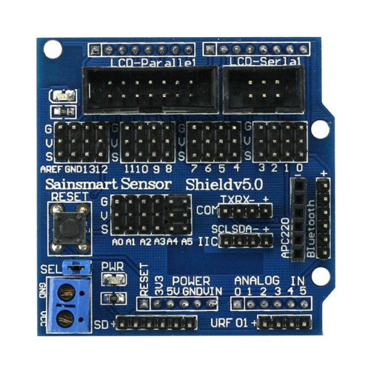 [Discontinued] SainSmart UNO R3 Improved Version+12864 LCD+Sensor Shield V5 Kit For Arduino